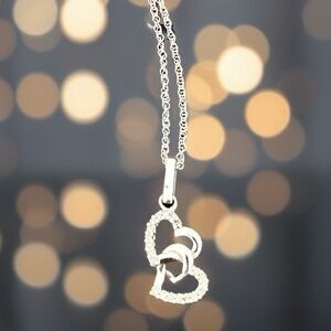 Zales Sterling and Diamond pendant 1/10